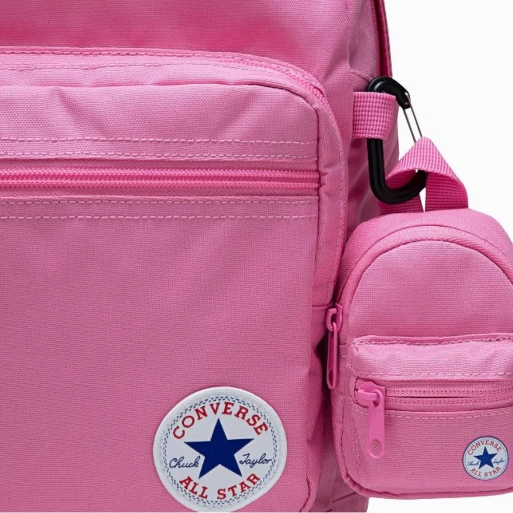 Converse 18" Go 2 Backpack Pink Backpack with Mini Pouch - Picture 6 of 6